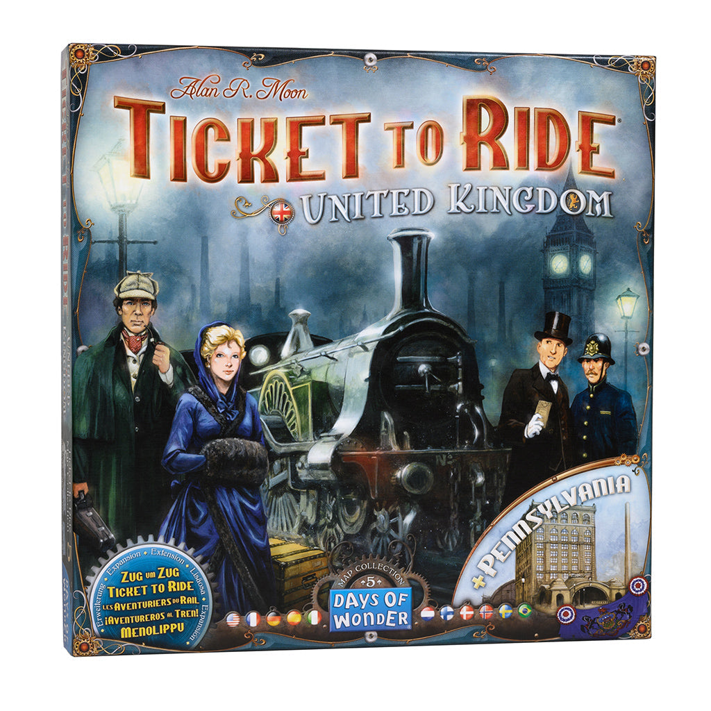 (BSG Certified USED) Ticket to Ride - United Kingdom & Pennsylvania: Map Collection #5