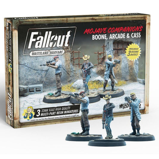 Fallout: Wasteland Warfare - Mojave Companions: Boone, Arcade, & Cass