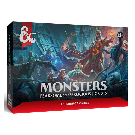 Dungeons & Dragons: Reference Cards - Monsters: Fearsome & Ferocious (CR 0 - 5)