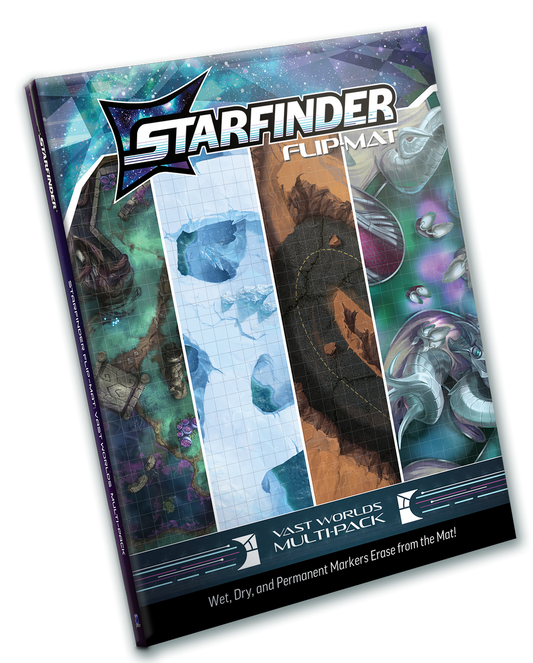 (BSG Certified USED) Starfinder: RPG - Flip-Mat: Vast Worlds Multi-Pack