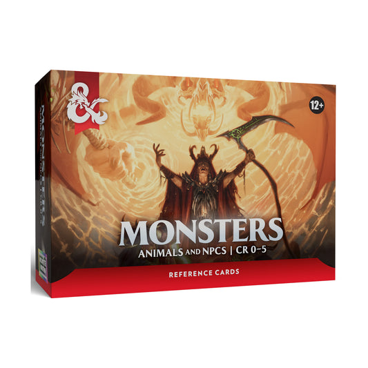 Dungeons & Dragons: Reference Cards - Monsters: Animals & NPCs (CR 0 - 5)