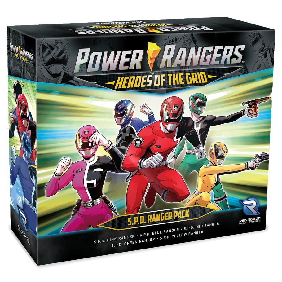 (BSG Certified USED) Power Rangers: Heroes of the Grid - S.P.D. Ranger Pack