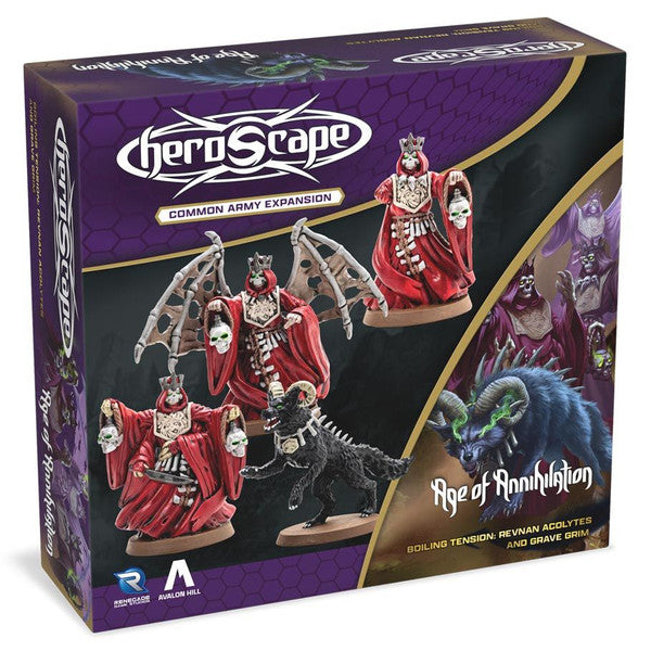 (BSG Certified USED) Heroscape: Age of Annihilation - Boiling Tension: Revnan Acolytes & Grave Grim