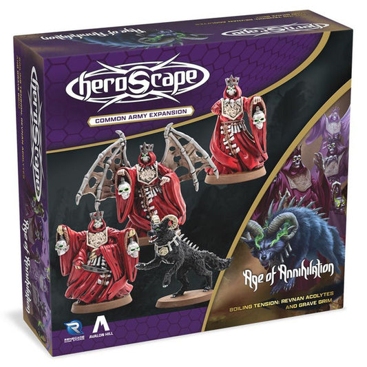 (BSG Certified USED) Heroscape: Age of Annihilation - Boiling Tension: Revnan Acolytes & Grave Grim