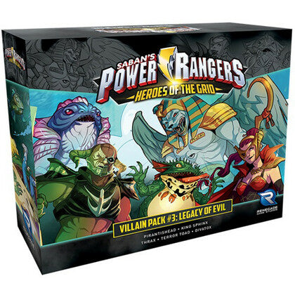 (BSG Certified USED) Power Rangers: Heroes of the Grid - Villain Pack #3: Legacy of Evil