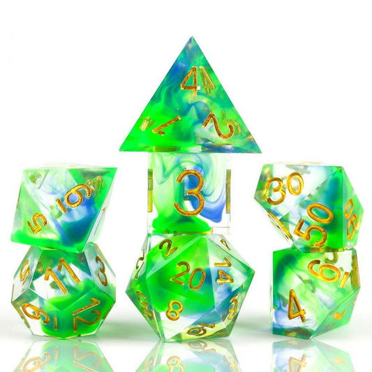 RPG Dice Set - Sharp: Cyprus (7)