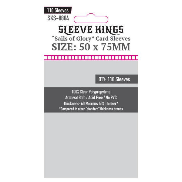 Sleeve Kings - Sails of Glory Card Sleeves (50 x 75 mm, 110 sleeves)