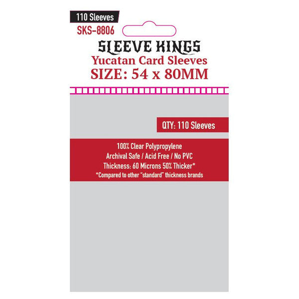 Sleeve Kings - Yucatan Card Sleeves (54 x 80 mm, 110 sleeves)
