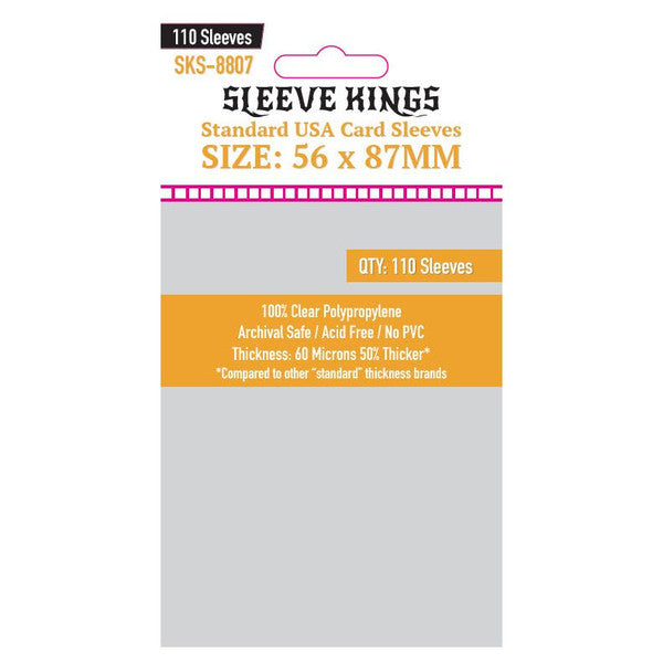 Sleeve Kings - Standard USA Card Sleeves (56 x 87 mm, 110 sleeves)