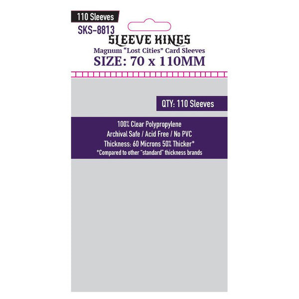 Sleeve Kings - Lost Cities Magnum Card Sleeves (70 x 110 mm, 110 sleeves)