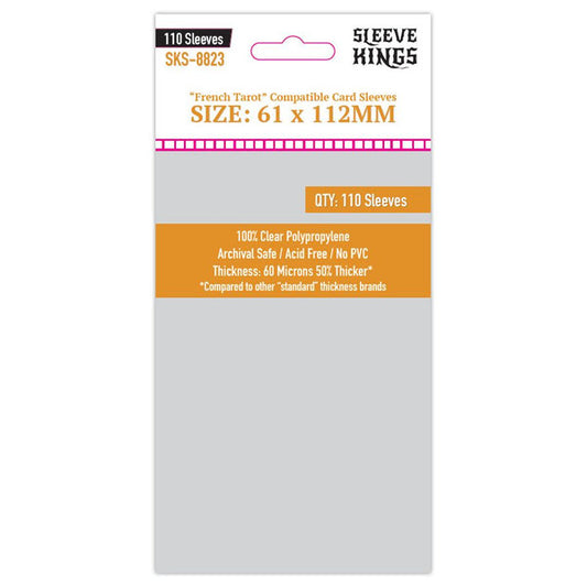French Tarot Card Sleeves 61x112mm (110)