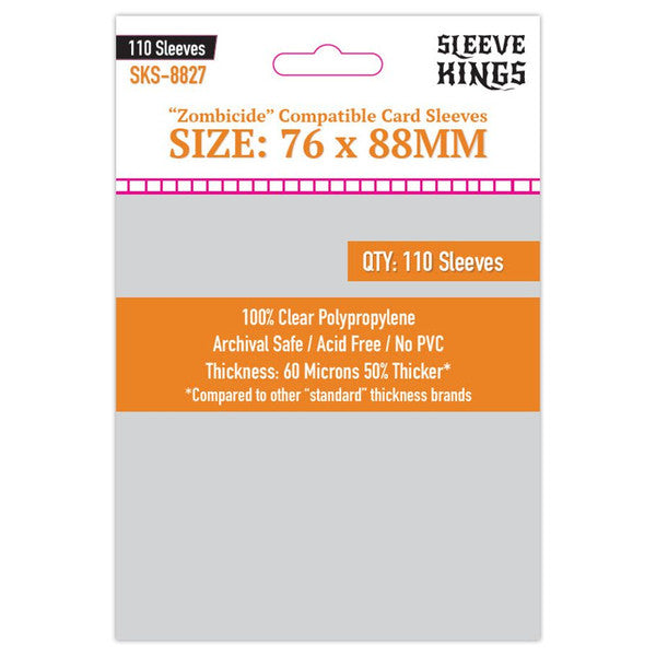 Sleeve Kings - Zombicide Compatible Sleeves (76 x 88 mm, 110 sleeves)