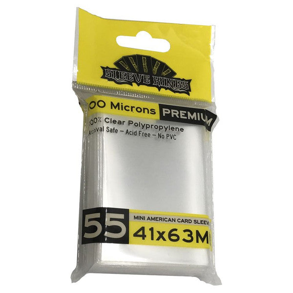Sleeve Kings - Premium Mini American Card Sleeves (41 x 63 mm, 55 sleeves)
