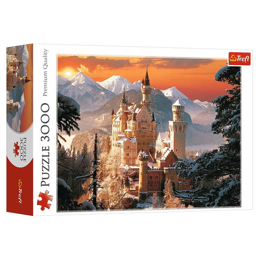Wintry Neuschwanstein Castle, Germany Puzzle (3000pc)