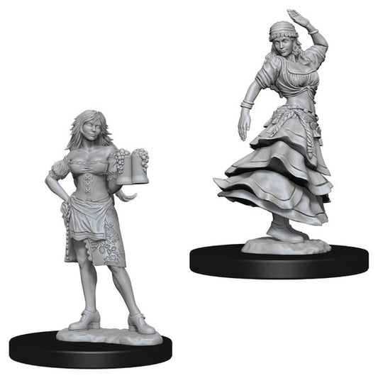Pathfinder: Deep Cuts Unpainted Miniatures - Bartender & Dancing Girl