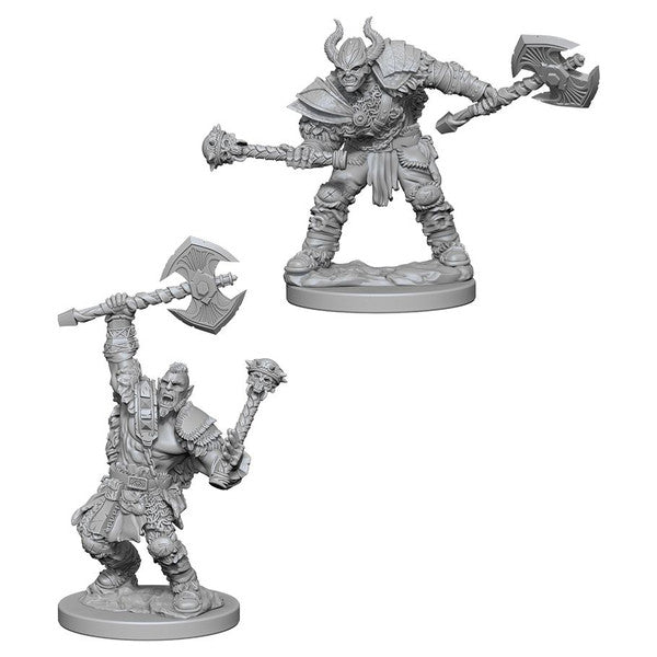 Pathfinder: Deep Cuts Unpainted Miniatures - Half-Orc Male Barbarian