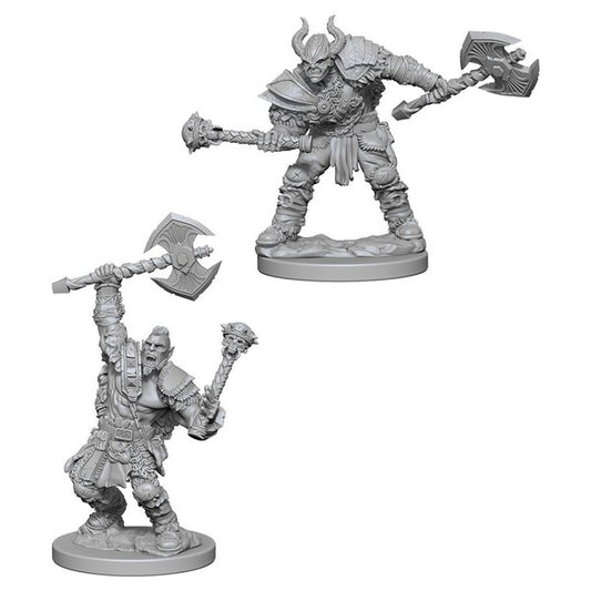 Pathfinder: Deep Cuts Unpainted Miniatures - Half-Orc Male Barbarian