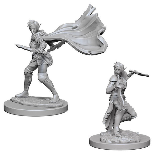 Pathfinder: Deep Cuts Unpainted Miniatures - Elf Female Rogue