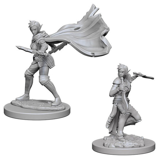 Pathfinder: Deep Cuts Unpainted Miniatures - Elf Female Rogue