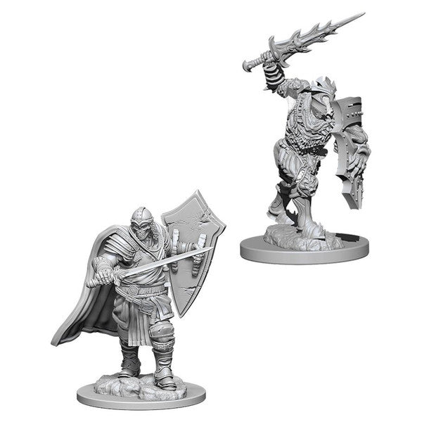 Nolzur's Marvelous Unpainted Miniatures - Death Knight & Helmed Horror