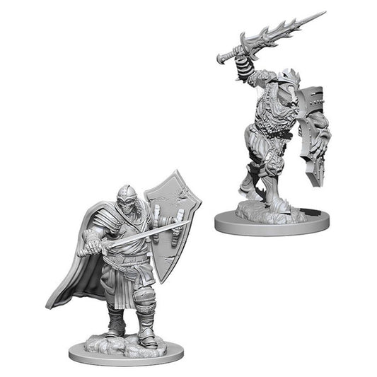 Nolzur's Marvelous Unpainted Miniatures - Death Knight & Helmed Horror