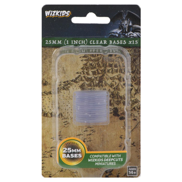 Wizkids: Deep Cuts Unpainted Miniatures - Clear 25mm Round Base
