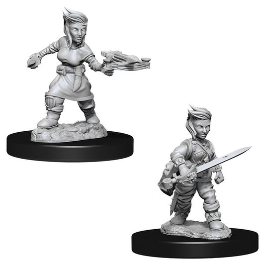 Pathfinder: Deep Cuts Unpainted Miniatures - Halfling Female Rogue