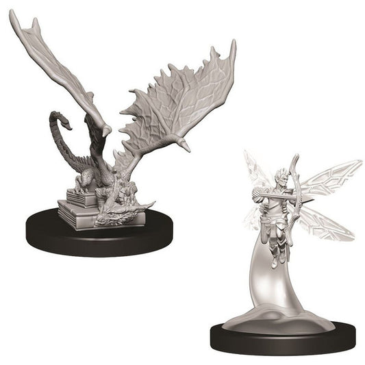Nolzur's Marvelous Unpainted Miniatures - Sprite & Pseudodragon