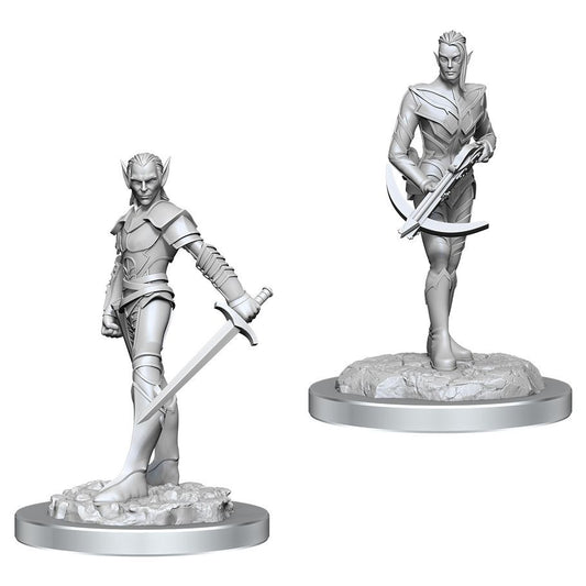 Nolzur's Marvelous Unpainted Miniatures - Drow Fighters