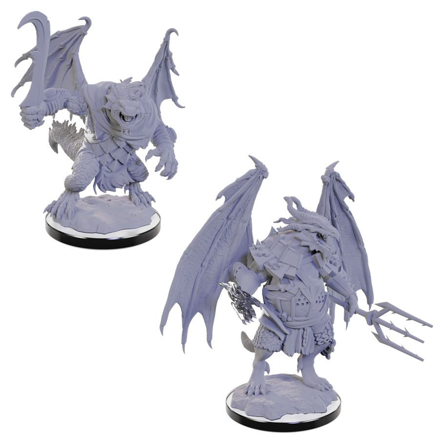 Nolzur's Marvelous Unpainted Miniatures - Draconian Foot Soldier & Mage (90683)