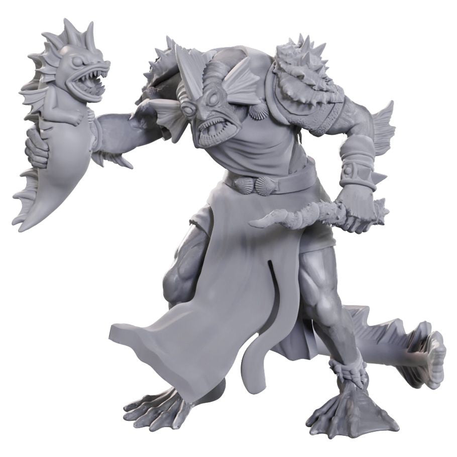 Nolzur's Marvelous Unpainted Miniatures - Sahuagin Priestess (90705)