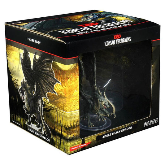 Icons of the Realms - Adult Black Dragon
