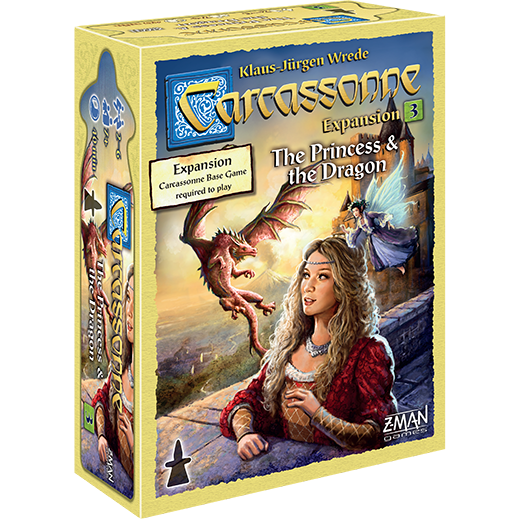 (BSG Certified USED) Carcassonne - #3 The Princess & The Dragon