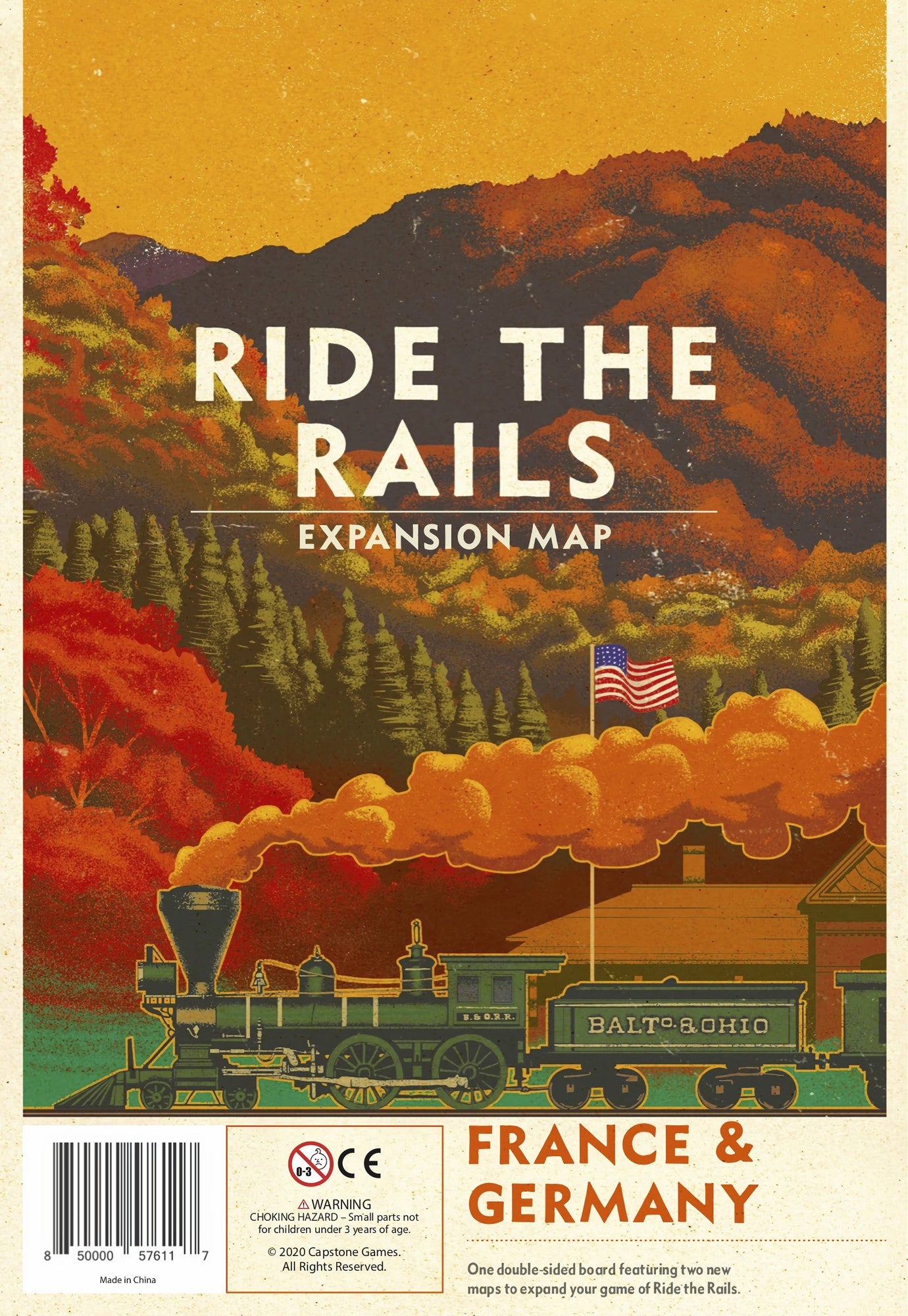 Ride the Rails - France & Germany Map