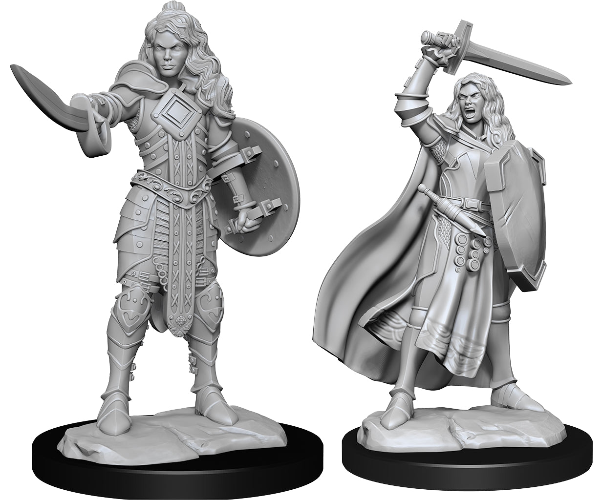 Pathfinder: Deep Cuts Unpainted Miniatures - Human Female Champion