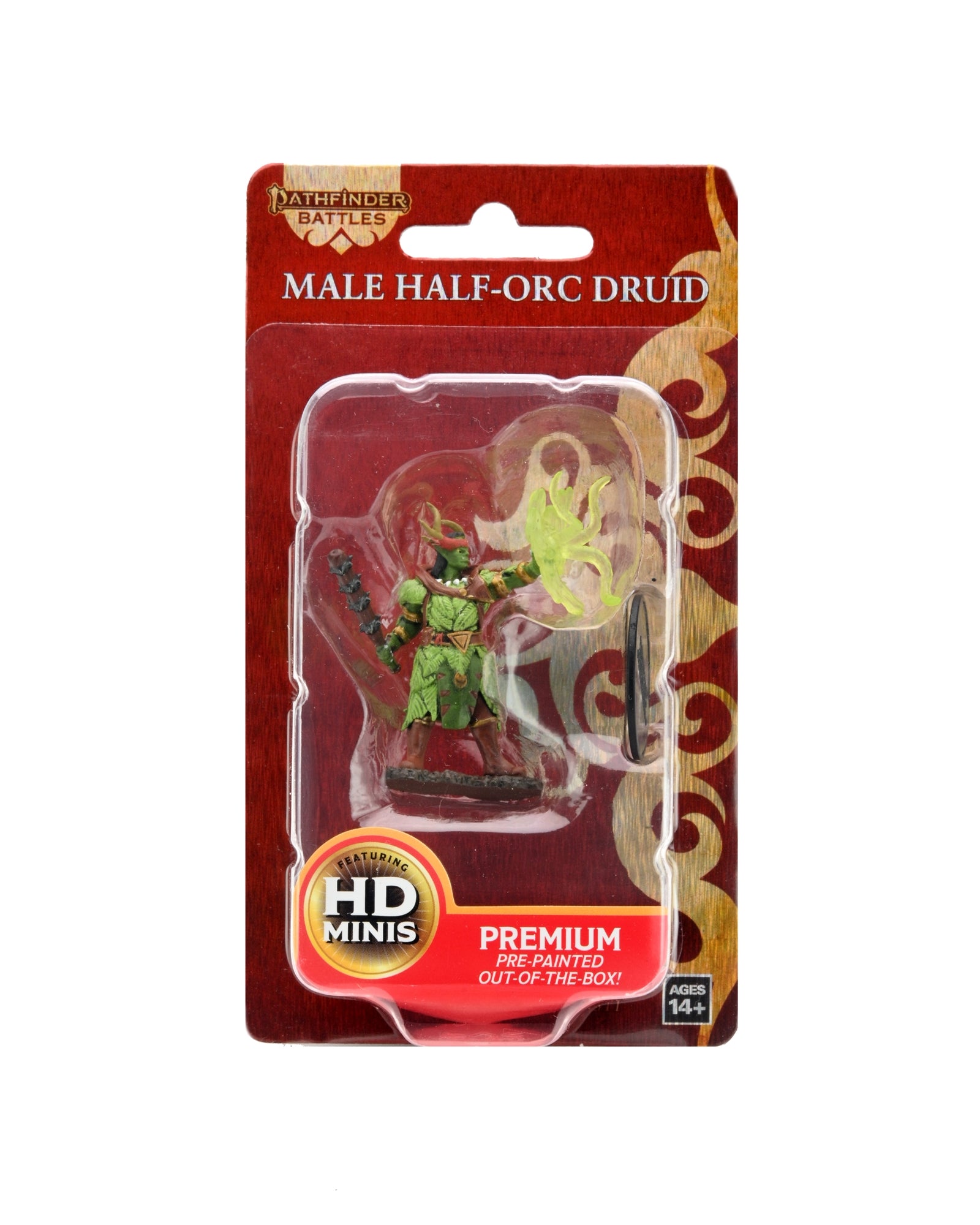 Pathfinder Battles: Premium Painted Figure - Half-Orc Druid Male