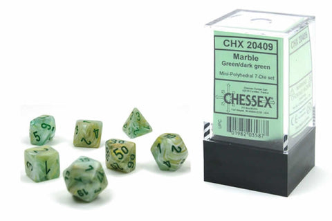 Marble: Mini Poly - Green/Dark Green (7)