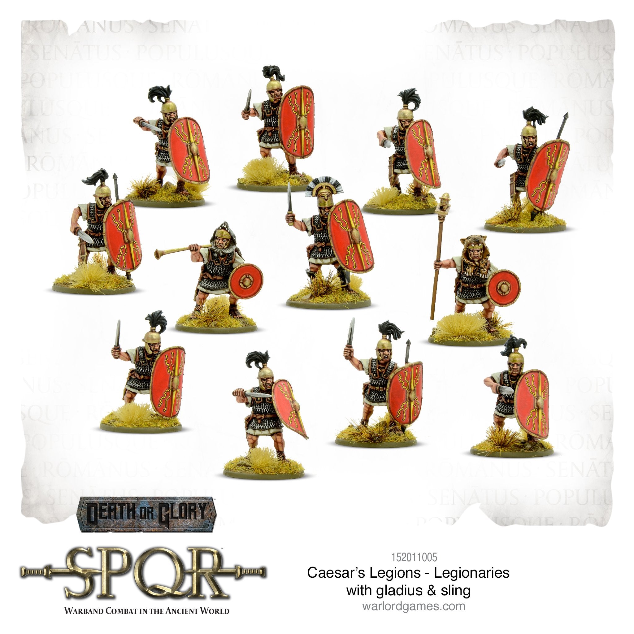 SPQR - Caesar's Legions: Legionaries w/ Gladius & Sling