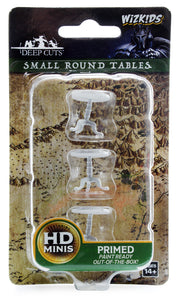 Wizkids: Deep Cuts Unpainted Miniatures - Small Round Tables
