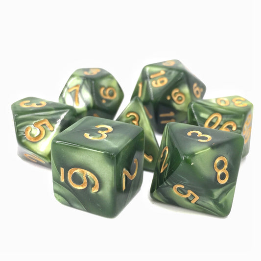 Dargon's Dice - Druid's Summer: Grass Pearl Opaque