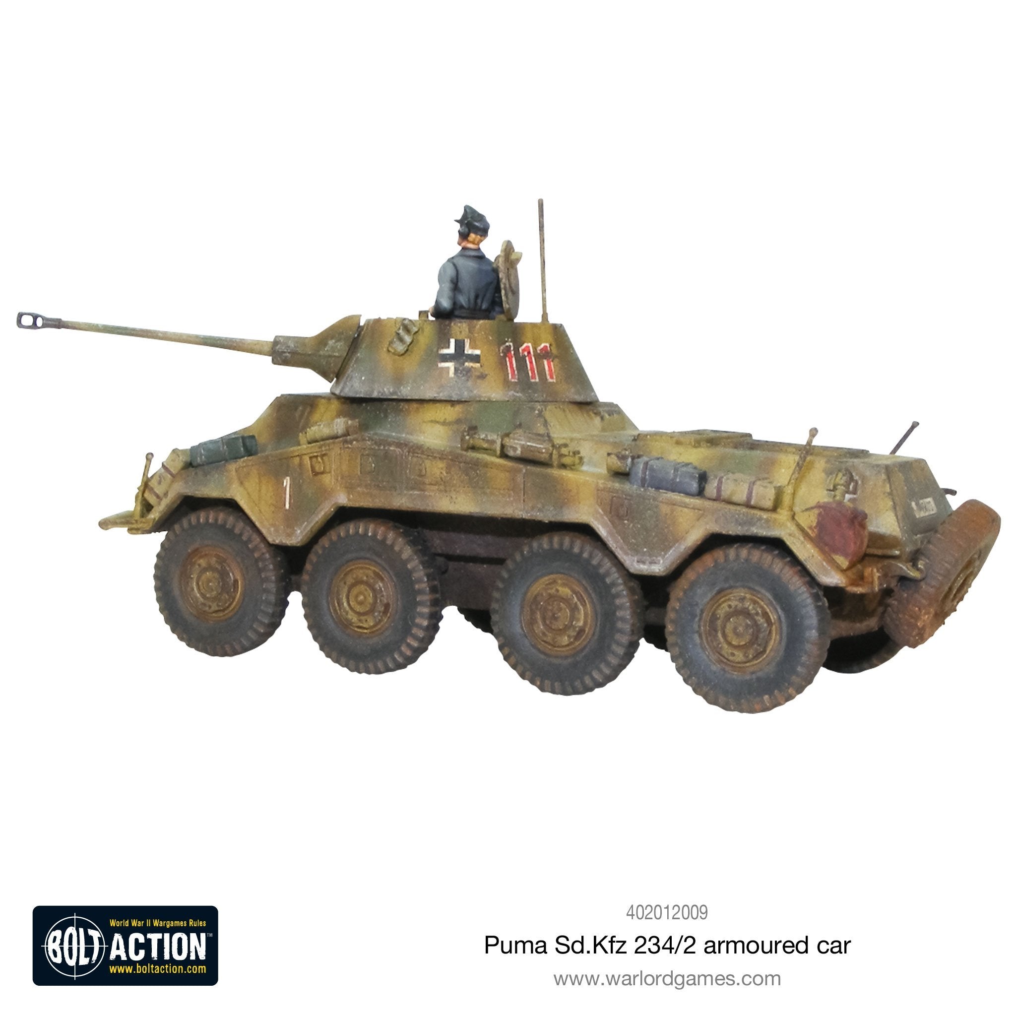mezelf Inheems gebroken Bolt Action - Puma Sd.Kfz 234/2 Armoured Car – Boarding School Games