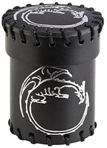 Leather Dice Cup - Black Dragon