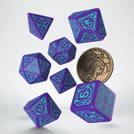 RPG Dice Set - The Witcher: Dandelion - Half a Century of Poetry (7 + Coin)