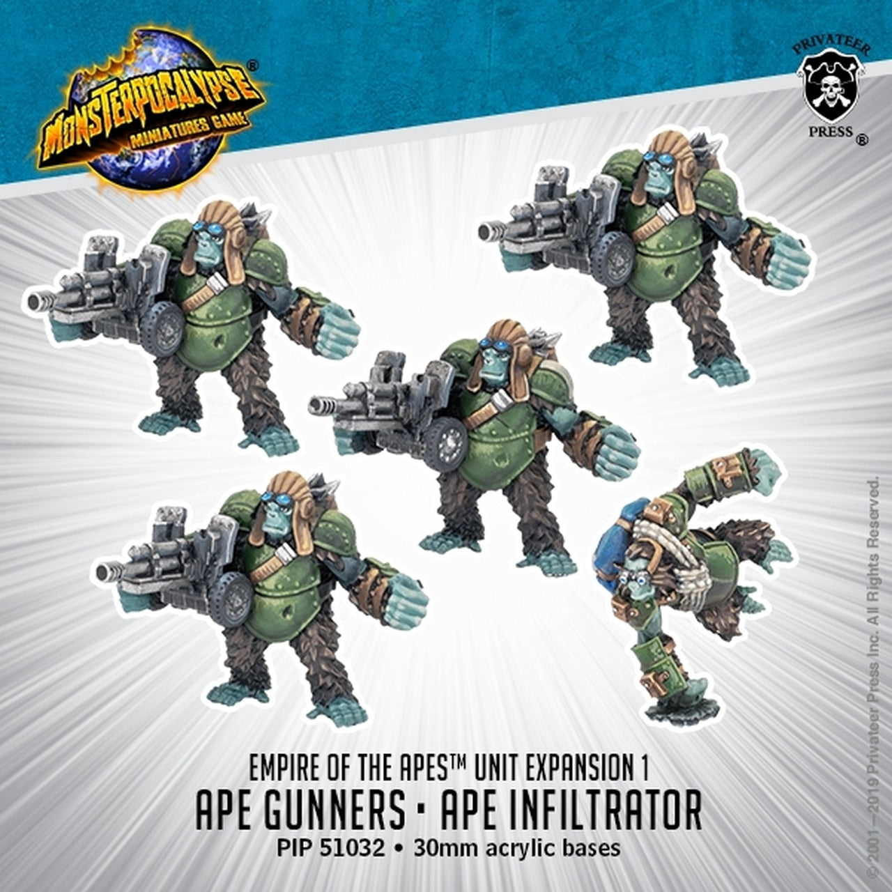 Monsterpocalypse - Ape Gunners & Ape Infiltrator