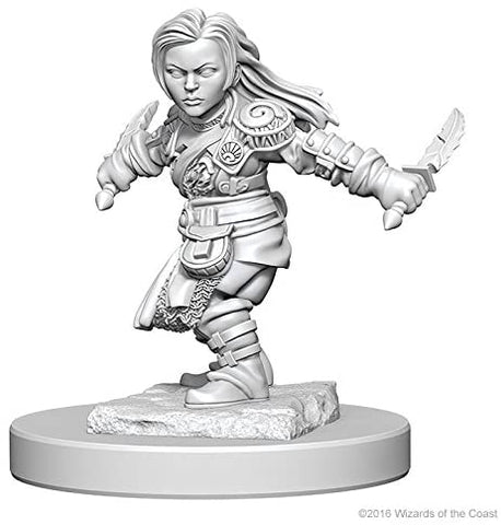 Nolzur's Marvelous Unpainted Miniatures - Halfling Female Rogue