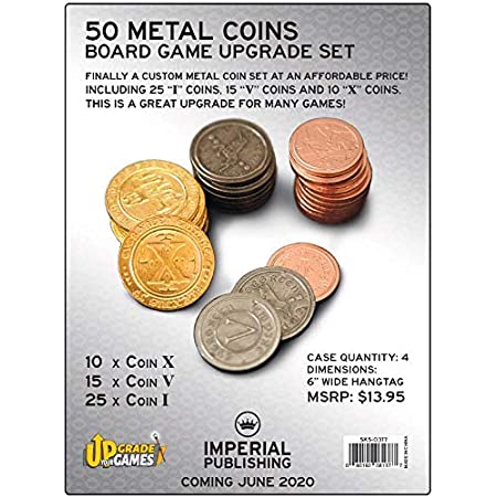 Board Game Upgrade Set - Metal Coins (50)