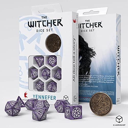 RPG Dice Set - The Witcher: Yennefer - Lilac and Gooseberries