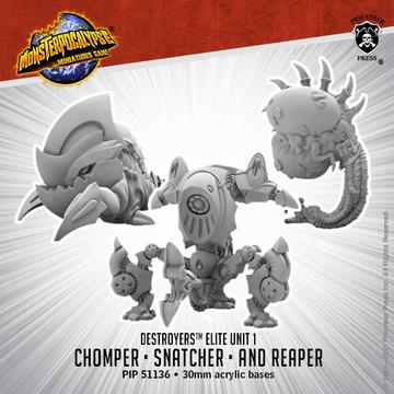Monsterpocalypse - Chomper, Reaper & Snatcher