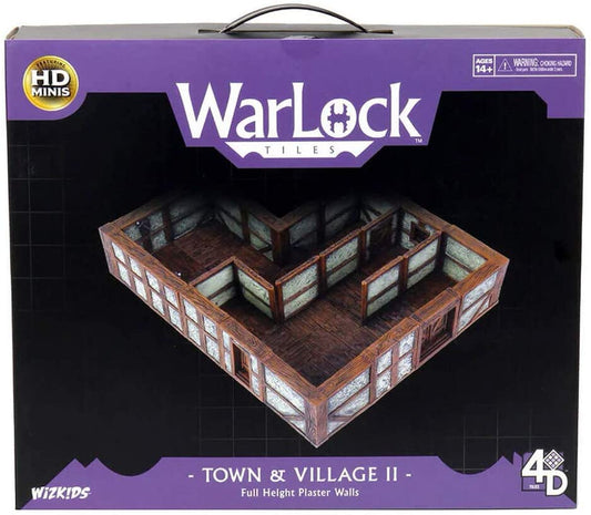 WarLock Tiles - Town & Village II: Full Height Plaster Walls