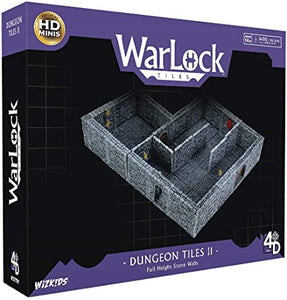 WarLock Tiles - Dungeon Tiles II: Full Height Stone Walls